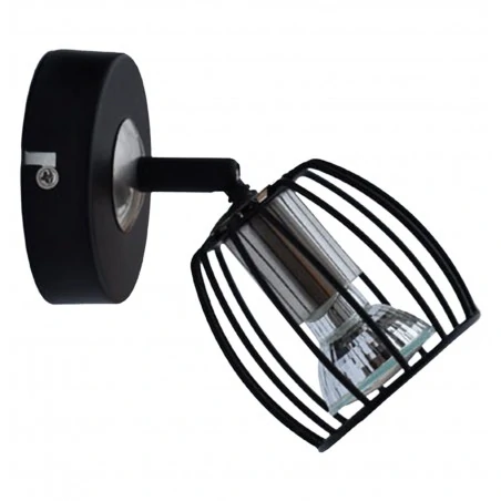Kinkiety-do-salonu - kinkiet w kolorze czarnego matu 1x3w led gu10 zonk 91-54319 candellux 