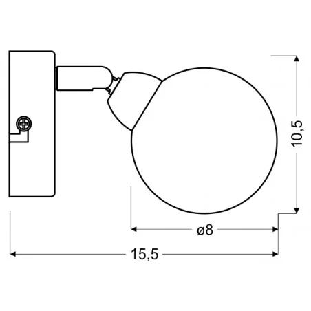 Kinkiety-do-salonu - chromowy kinkiet + dekoracyjne gwiazdki na kloszu 1x4w led g9 kaleidoscope 91-61553 candellux 