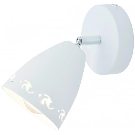 Kinkiety-do-salonu - lampa ścienna w kolorze białego matu 1x40w e14 coty 91-67111 candellux 