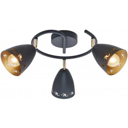 Lampy-sufitowe - metalowa lampa sufitowa potrójna na żarówki e14 3x40w coty 98-67180 candellux 