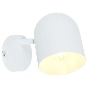 Kinkiety-do-salonu - biały kinkiet o ruchomym kloszu 1x40w e27 azuro 91-63243 candellux 