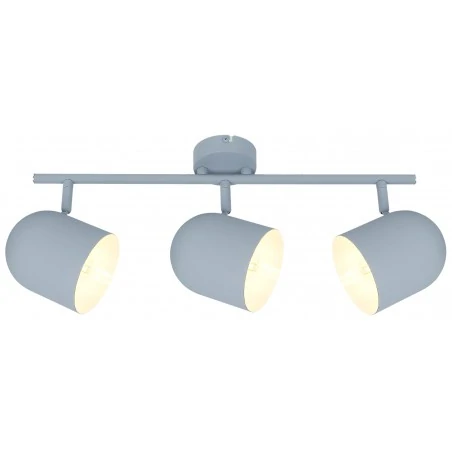 Lampy-sufitowe - szaro matowy spot oświetleniowy 3x40w e27 azuro 93-63229 candellux 