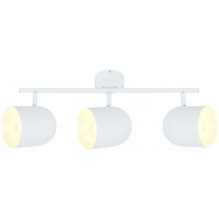 Lampy-sufitowe - biała lampa sufitowa listwa z ruchomymi kloszami 3x40w e27 azuro 93-63267 candellux 