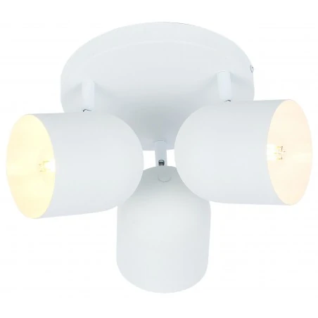 Plafony - biały plafon sufitowy potrójny 3x40w e27 azuro 98-63274 candellux 