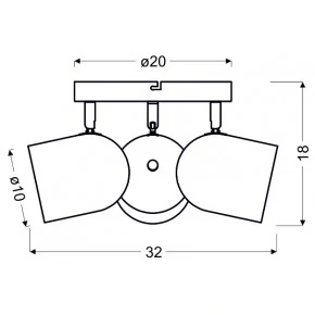 Plafony - biały plafon sufitowy potrójny 3x40w e27 azuro 98-63274 candellux 