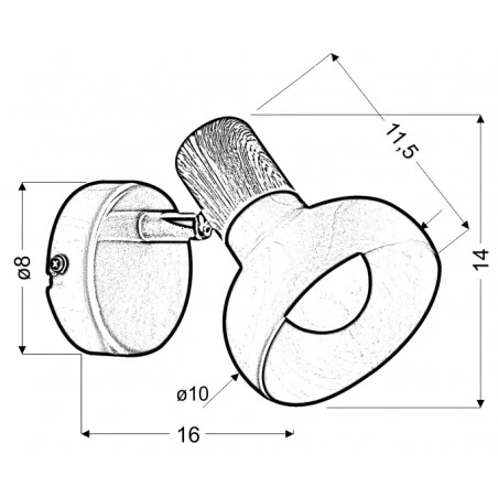 Kinkiety-do-salonu - kinkiet ścienny biały z drewnianą wstawką puerto 91-62796 candellux 