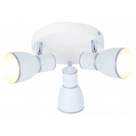 Lampy-sufitowe - okrągła lampa sufitowa z trzema kloszami 3x40w e14 fido 98-63397 candellux 