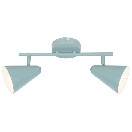 Oswietlenie-sufitowe - listwa sufitowa 2 źródła światła e14 szary mat 92-63335 amor candellux 