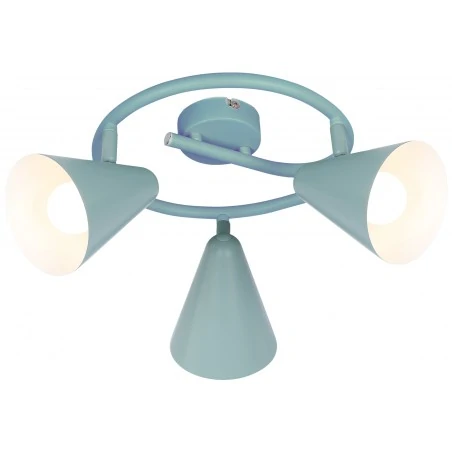 Lampy-sufitowe - lampa sufitowa potrójna szary mat na żarówki e14 3x40w amor 98-63359 candellux 