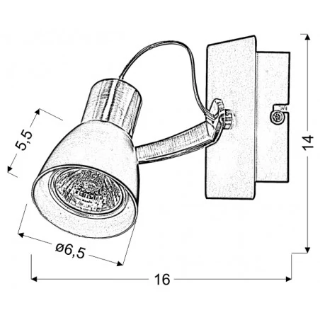 Kinkiety-do-salonu - lampa ścienna miedź + czarny mat 1x50w gu10 markus 91-35554-m candellux 