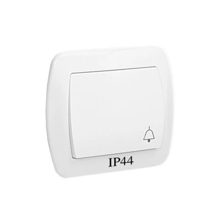 Wlaczniki-i-przyciski-dzwonkowe - biały przycisk dzwonek bryzgoszczelny ad1b/11 simon akord kontakt simon 