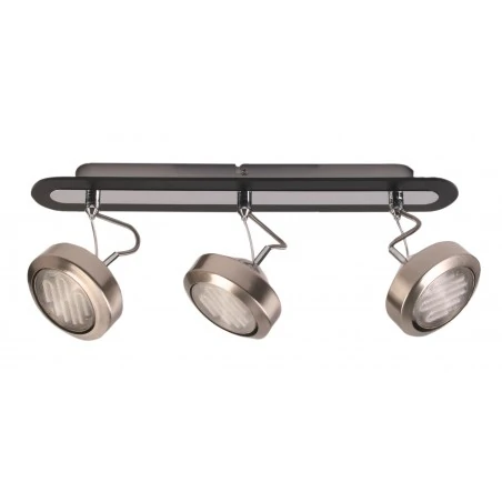 Lampy-sufitowe - trzypunktowa lampa ścienna - listwa chromowa 3x9w gx53 earth 93-15801 candellux 