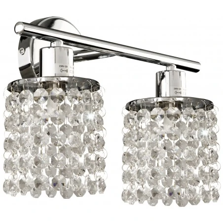 Kinkiety-do-salonu - podwójny kinkiet - listwa chromowy 2x40w g9 royal 92-28030 candellux 