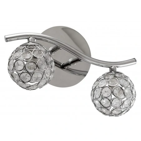 Kinkiety-do-salonu - podwójny kinkiet ścienny chromowy 2x40w g9 starlet 92-85798 candellux 