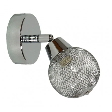 Kinkiety-do-salonu - chromowy kinkiet - ruchomy klosz 1x40w g9 novel 91-06950 candellux 