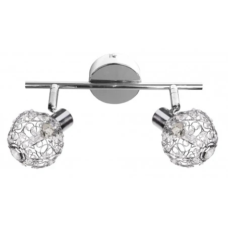 Lampy-sufitowe - listwa oświetleniowa podwójna chromowa 2x40w g9 collar 92-13644 candellux 