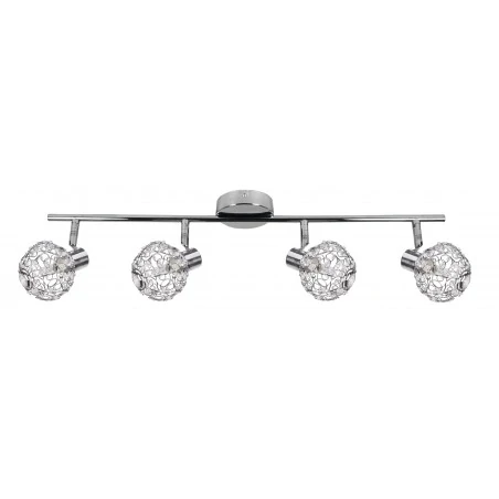 Lampy-sufitowe - chromowa listwa oświetleniowa 4x40w g9 collar 94-13743 candellux 