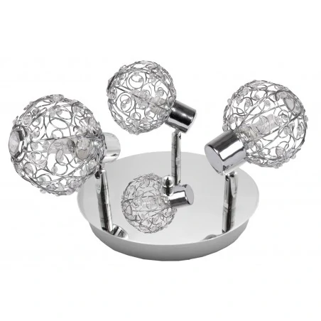 Lampy-sufitowe - potrójny plafon chromowy 3x40w g9 collar 98-13750 candellux 