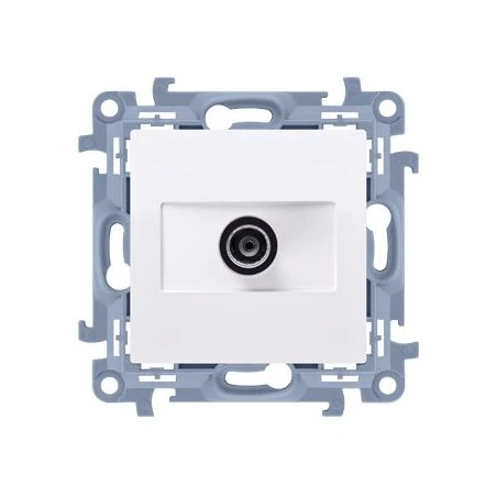 Gniazda-antenowe - białe gniazdo antenowe tv pojedyncze końcowe cak1.01/11 simon 10 kontakt-simon 