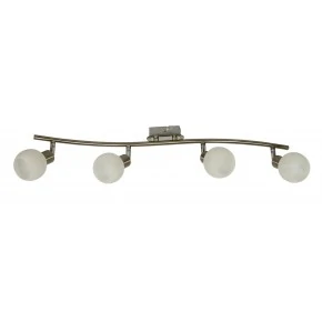 ALABASTER LAMPA SUFITOWA LISTWA 4X40W G9 SATYNA+CHROM