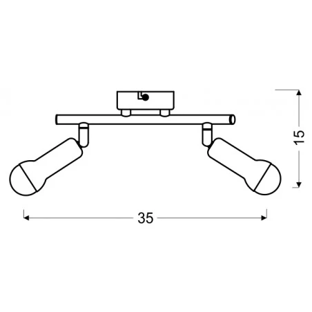 Lampy-sufitowe - listwa sufitowa podwójna satynowa 2x40w e14 arc 92-63298 candellux 
