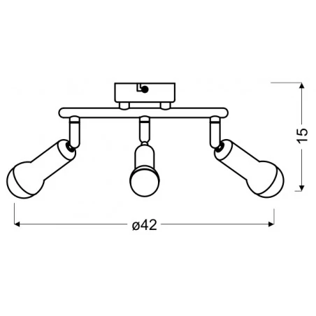 Lampy-sufitowe - lampa sufitowa potrójna spirala satyna nikiel 3xe14 98-63304 candellux 