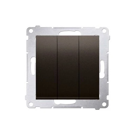 Wylaczniki-potrojne - włącznik potrójny brąz mat dw31.01/46 simon 54 kontakt-simon 