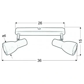 Oprawy-sufitowe - miętowa podwójna oprawa ścienno-sufitowa 2x40w e14 picardo 92-50595 candellux 