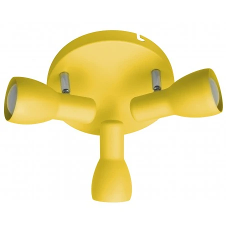 Oprawy-sufitowe - potrójny plafon w kolorze musztardowym 3x40w e14 picardo 98-52414 candellux 