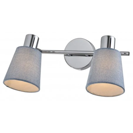 Kinkiety-do-salonu - kinkiet lampa ścienna podwójna chrom pin 92-70654 candellux 