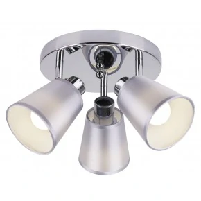 Plafony - plafon chromowy o ruchomych kloszach 3x40w e14 pin 98-70661 candellux 