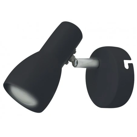 Kinkiety-do-salonu - kinkiet na żarówkę e14 40w czarny mat picardo 91-50618 candellux 