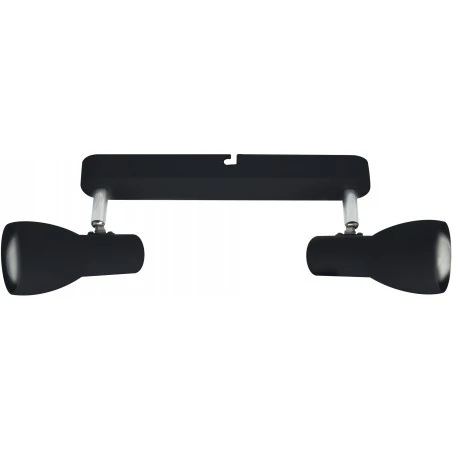 Oprawy-sufitowe - lampa ścienno-sufitowa podwójna czarny mat  2x40w e14 picardo 92-50717 candellux 