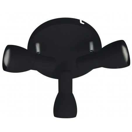 Oprawy-sufitowe - potrójny spot oświetleniowy sufitowy czarny mat 3xe14 40w picardo 98-50793 candellux 