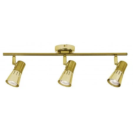 Lampy-sufitowe - lampa sufitowa listwa patynowo - złota 3x40w r50 e14 arena 93-94769 candellux 