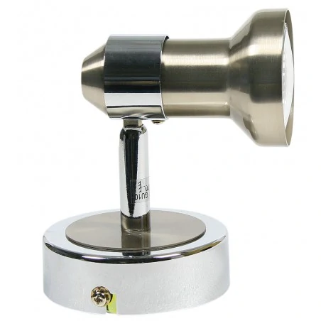 Kinkiety-do-salonu - nowoczesny kinkiet nikiel + chrom 1x50w gu10 arkon 91-59574 candellux  Kinkiety-do-salonu - nowoczesny kinkiet nikiel + chrom 1x50w gu10 arkon 91-59574 candellux