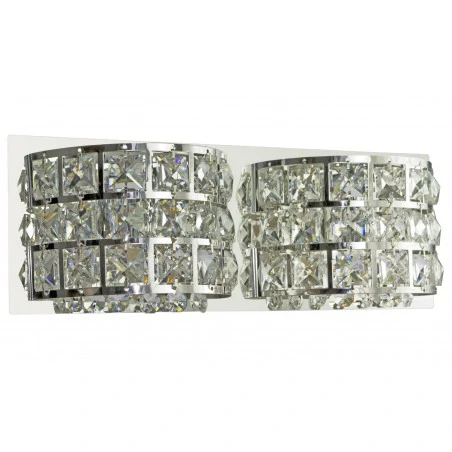 Kinkiety-do-salonu - lampa ścienna chromowa na dwa źródła światła 12x30 2x40w g9 saturn 22-87235 candellux 