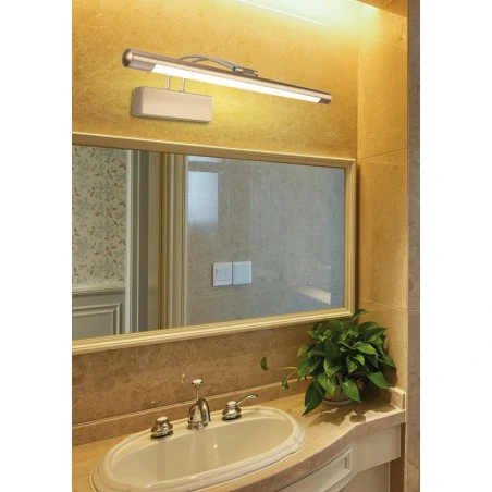 Kinkiety-lazienkowe - regulowany kinkiet w kolorze patynowym 8w led 4000k renoir 21-69726 candellux 