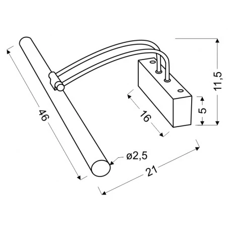 Kinkiety-lazienkowe - regulowany kinkiet w kolorze patynowym 8w led 4000k renoir 21-69726 candellux 