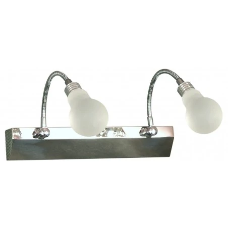 Kinkiety-do-salonu - podwójny kinkiet metalowy led 2x2w acrylic 22-27054 candellux 