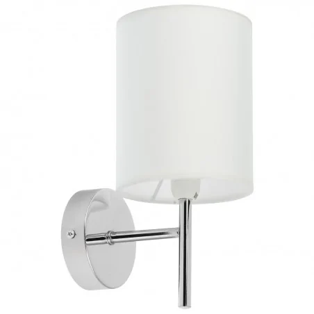 Kinkiety-do-salonu - kinkiet z białym kloszem i chromowaną podstawą 21-45249 candellux 