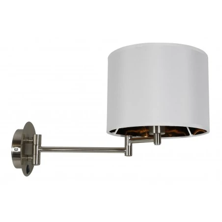 Kinkiety-do-salonu - funkcjonalny kinkiet chromowo-biały 1x40w e14  alexia 21-57532 candellux 