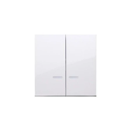 Klawisze - biały klawisz podwójny do łączników i przycisków podświetlanych dkw5l/11 simon 54 kontakt-simon 