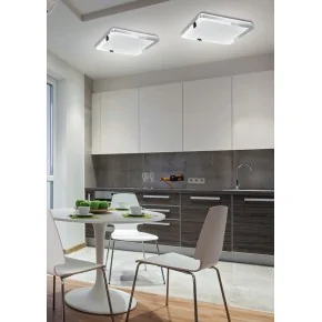 NEXIT LAMPA SUFITOWA PLAFON 40X40 24W LED IP44 CHROM+GRANILA 3000K