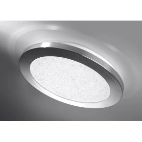 Plafony - plafon łazienkowy ip44 ze srebrną obwódką 3moce led 12w 3000k 10-67401 candellux 