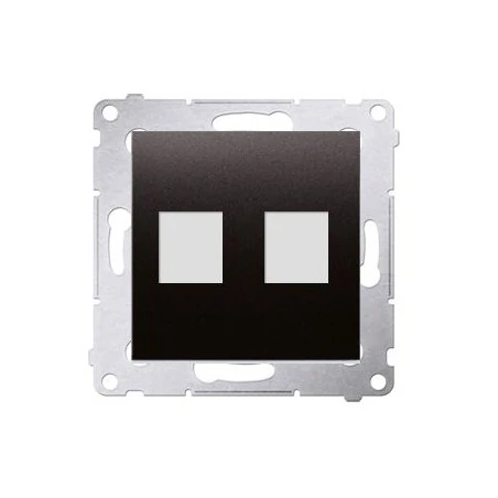 Pokrywy-do-gniazd - pokrywa gniazd teleinformatycznych na keystone płaska podwójna antracyt dkp2.01/48 simon 54 kontakt-simon 