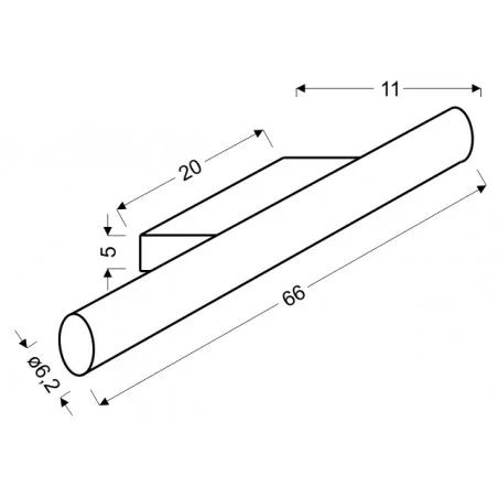 Kinkiety-lazienkowe - kinkiet łazienkowy listwa led 14w ip44 66cm neutralna universe 21-53947 candellux 