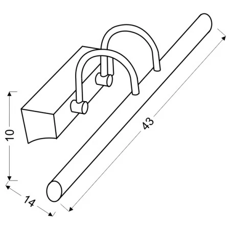Kinkiety-zewnetrzne - kinkiet chromowy o wbudowanym źródle światła led 6500k 5w linea 20-40763 candellux 