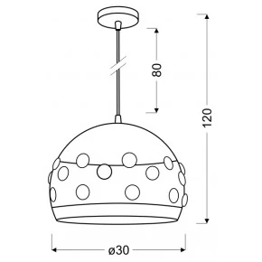 JOLINA LAMPA WISZĄCA 30 1X40W E27 CZARNY