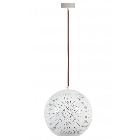 Lampy-sufitowe - lampa wisząca o ażurowym kloszu - kula 1x60w e27 bene 31-70586 candellux 